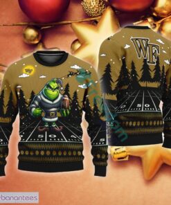 NCAA Wake Forest Demon Deacons Play Grinch Ugly Christmas Sweater