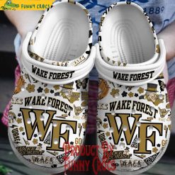 NCAA Wake Forest Demon Deacons White Crocs