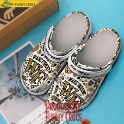 Alternative view of NCAA Wake Forest Demon Deacons White Crocs
