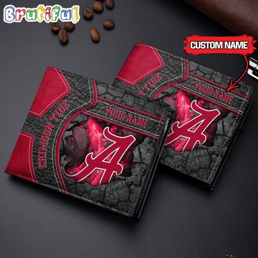 NCAA Alabama Crimson Custom Name Special Edition Wallet