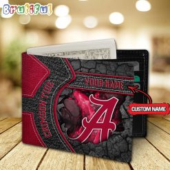 Alternative view of NCAA Alabama Crimson Custom Name Special Edition Wallet