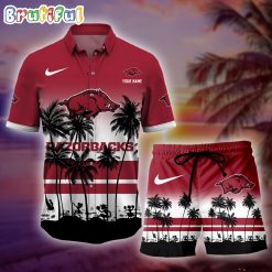 NCAA Arkansas Razorbacks Custom Name New Edition Aloha Outfit