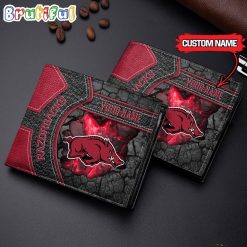 NCAA Arkansas Razorbacks Custom Name Special Edition Wallet