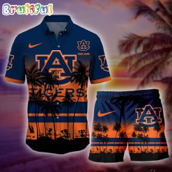 NCAA Auburn Tigers Custom Name New Edition Aloha Outfit