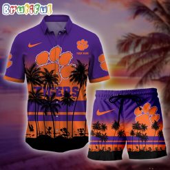 NCAA Clemson Tigers Custom Name New Edition Aloha Outfit