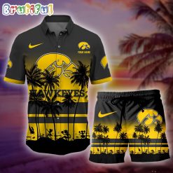 NCAA Iowa Hawkeyes Custom Name New Edition Aloha Outfit