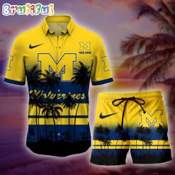 NCAA Michigan Wolverines Custom Name New Edition Aloha Outfit