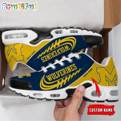 NCAA Michigan Wolverines Custom Name New Style Air Max Plus Shoes