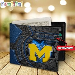 Alternative view of NCAA Michigan Wolverines Custom Name Special Edition Wallet