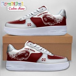 NCAA Mississippi State Bulldogs Custom Name Sporty Air Force 1 Sneakers