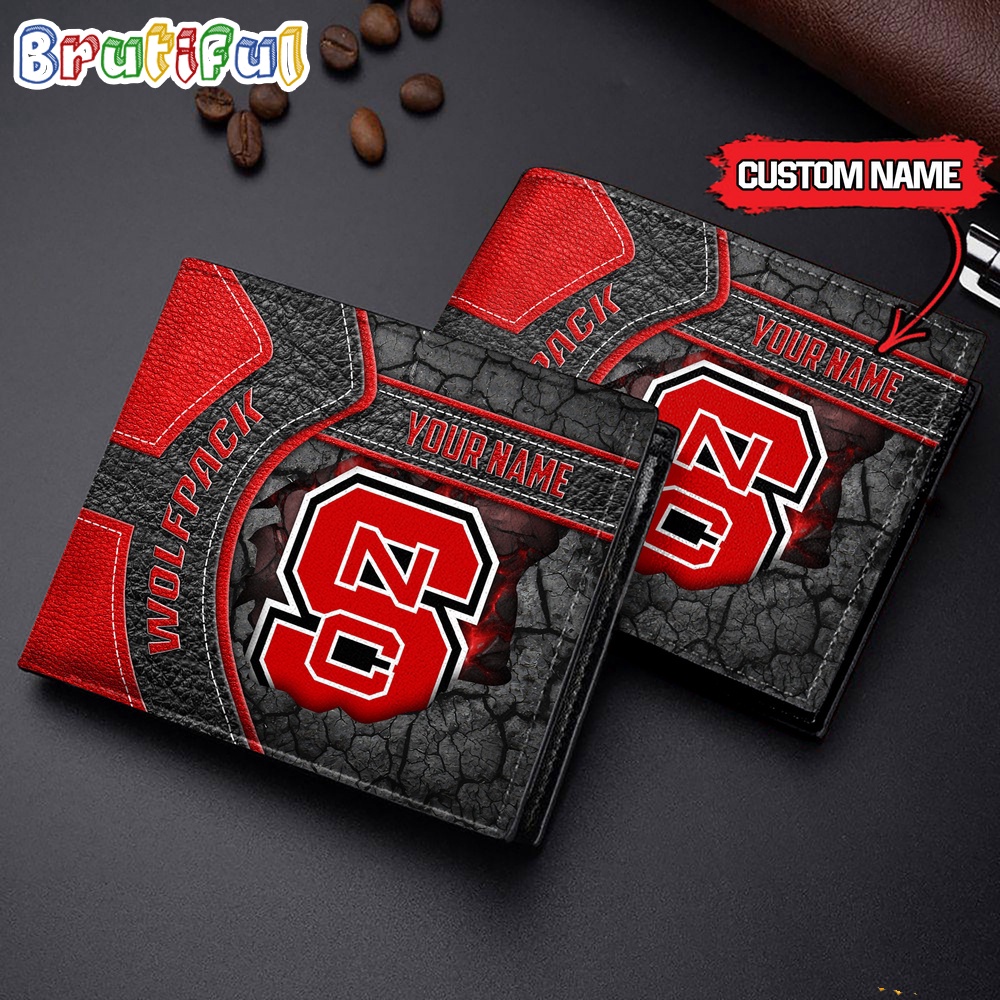 NCAA NC State Wolfpack Custom Name Special Edition Wallet