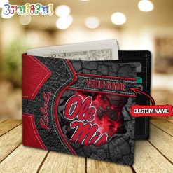 Alternative view of NCAA Ole Miss Rebels Custom Name Special Edition Wallet