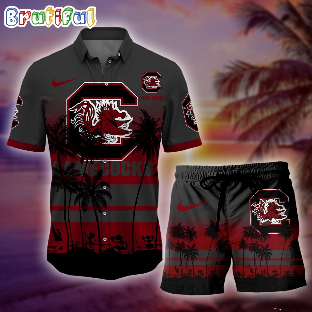 NCAA South Carolina Gamecocks Custom Name New Edition Aloha Outfit