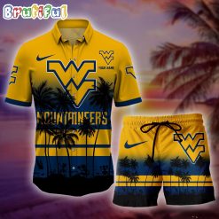 NCAA West Virginia Mountaineers Custom Name New Edition Aloha Outfit