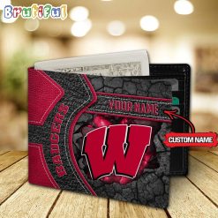 Alternative view of NCAA Wisconsin Badgers Custom Name Special Edition Wallet