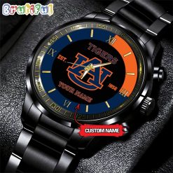 NCAA Auburn Tigers Custom Name For Fans Steel Watch