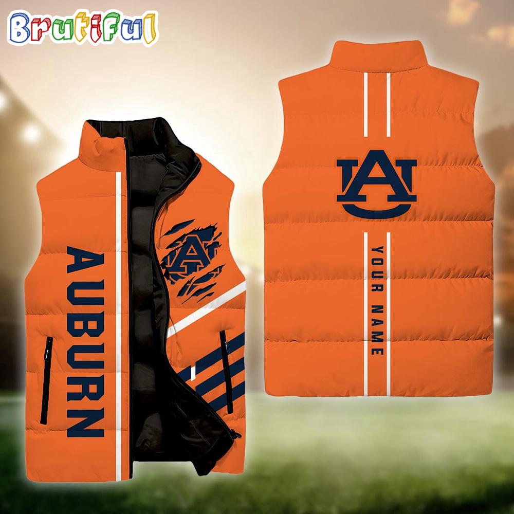 NCAA Auburn Tigers Custom Name New Edition Venture Vest