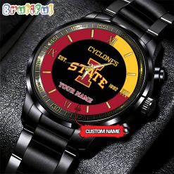 NCAA Iowa State Cyclones Custom Name For Fans Steel Watch