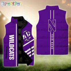 NCAA Northwestern Wildcats Custom Name New Edition Venture Vest