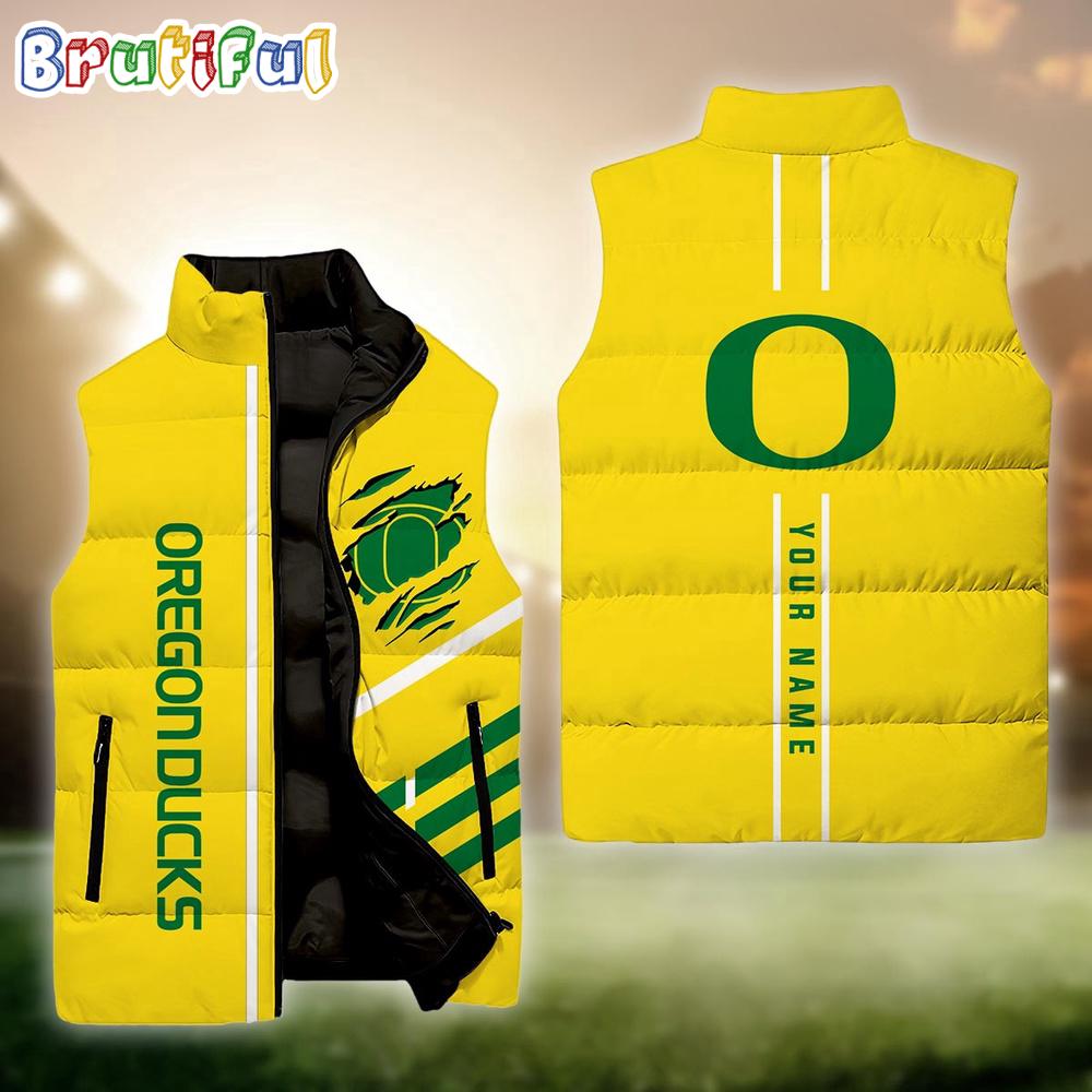 NCAA Oregon Ducks Custom Name New Edition Venture Vest
