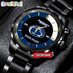 NCAA Penn State Nittany Lions Custom Name For Fans Steel Watch