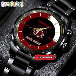 NCAA South Carolina Gamecocks Custom Name For Fans Steel Watch