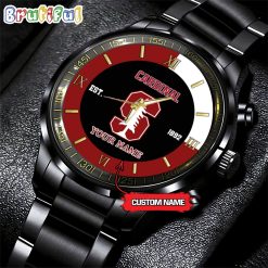 NCAA Stanford Cardinal Custom Name For Fans Steel Watch