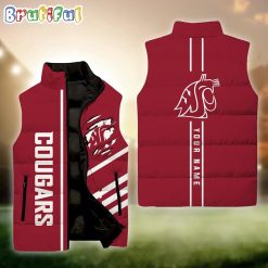 NCAA Washington State Cougars Custom Name New Edition Venture Vest