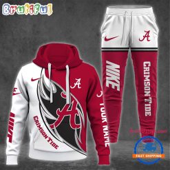 NCAA Alabama Crimson Tide Custom Name Sporty Style Hoodie And Pants