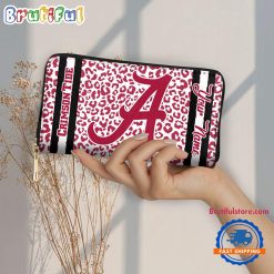 NCAA Alabama Crimson Tide Custom Name Sporty Style Women’s Wallet
