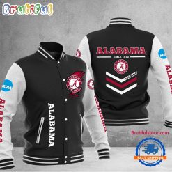 NCAA Alabama Crimson Tide Custom Name Sporty Varsity Baseball Jacket