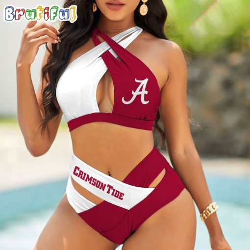NCAA Alabama Crimson Tide Sporty Style Bikini Set