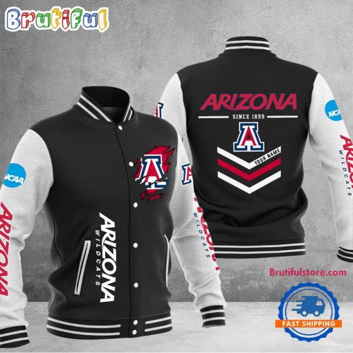 NCAA Arizona Wildcats Custom Name Sporty Varsity Baseball Jacket