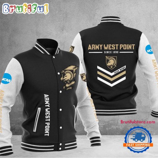 NCAA Army Black Knights Custom Name Sporty Varsity Baseball Jacket