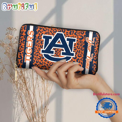 NCAA Auburn Tigers Custom Name Sporty Style Women’s Wallet
