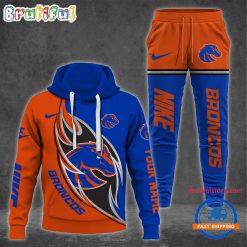 NCAA Boise State Broncos Custom Name Sporty Style Hoodie And Pants