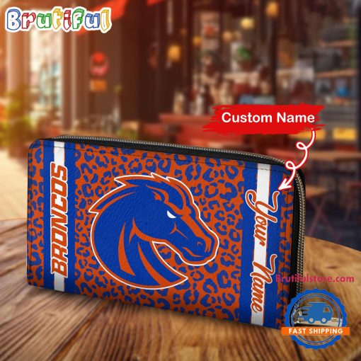 NCAA Boise State Broncos Custom Name Sporty Style Women’s Wallet