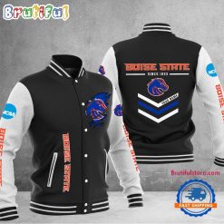 NCAA Boise State Broncos Custom Name Sporty Varsity Baseball Jacket