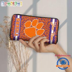 NCAA Clemson Tigers Custom Name Sporty Style Women’s Wallet