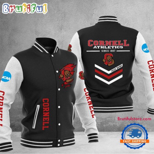 NCAA Cornell Big Red Custom Name Sporty Varsity Baseball Jacket