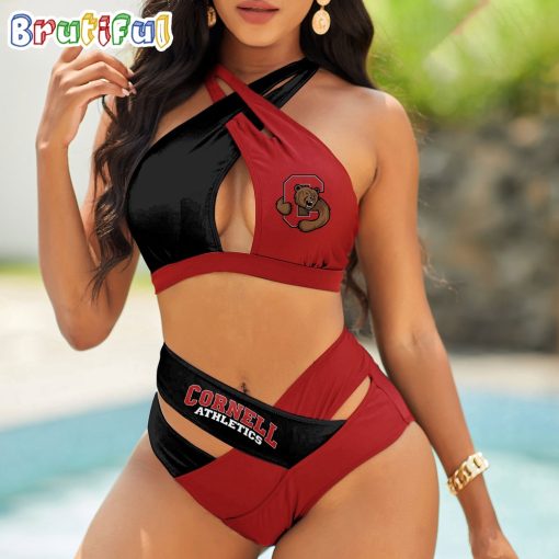 NCAA Cornell Big Red Sporty Style Bikini Set