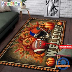 NCAA Florida Gators Custom Name Halloween Edition Floor Rug