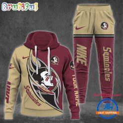 NCAA Florida State Seminoles Custom Name Sporty Style Hoodie And Pants