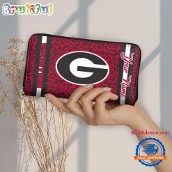 NCAA Georgia Bulldogs Custom Name Sporty Style Women’s Wallet