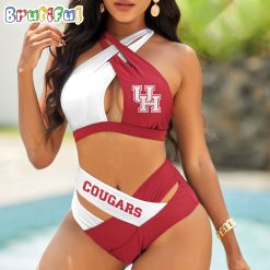 NCAA Houston Cougars Sporty Style Bikini Set