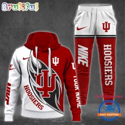 NCAA Indiana Hoosiers Custom Name Sporty Style Hoodie And Pants