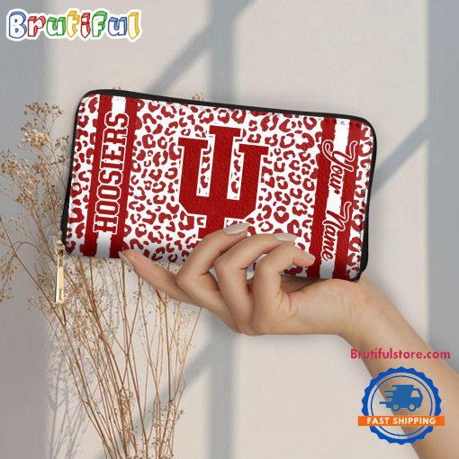 NCAA Indiana Hoosiers Custom Name Sporty Style Women’s Wallet