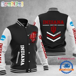 NCAA Indiana Hoosiers Custom Name Sporty Varsity Baseball Jacket