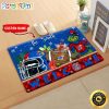 NCAA Kansas Jayhawks Custom Name Grinch Christmas Edition Rubber Doormat