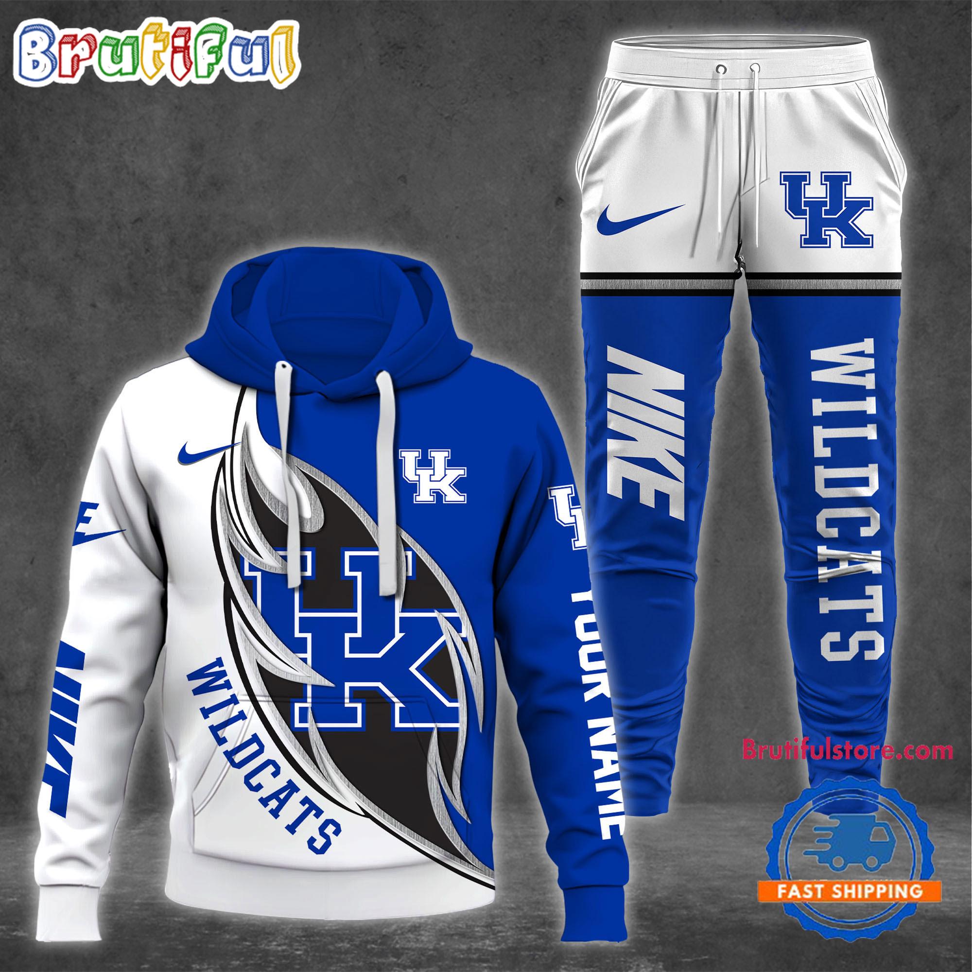 NCAA Kentucky Wildcats Custom Name Sporty Style Hoodie And Pants